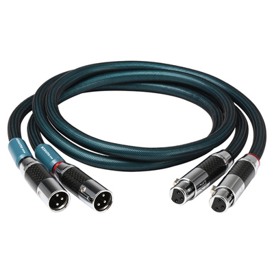 ATAUDIO 发烧级高度风8N单晶铜镀银XLR平衡线 HiFi卡侬插头音频线