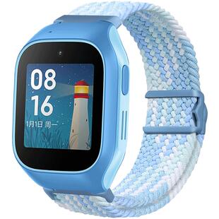 适用于小米米兔电话手表表带5c/6c/4c/4x/7x/c7a/7a磁吸编织运动手表带腕带U1/2S/S1/15MM/17MM配件手腕