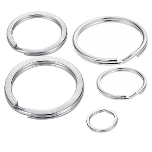 100个不锈钢钥匙圈圆环异形扣娃娃公仔挂扣diy创意礼品配件钥匙扣