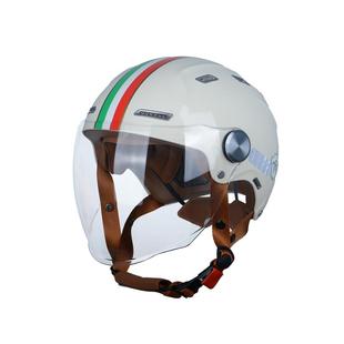 BEON摩托车电动车头盔半盔加长镜片男女四季国标3C认证可调大小冬