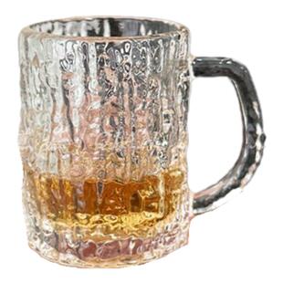 创意迷你带把手树皮一两杯小容量白酒杯家用随身携带一口杯小茶杯