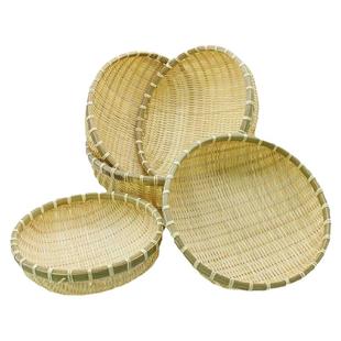 竹编制品馒头收纳筐竹制品簸箕竹篮子竹编筐洗菜沥水淘米篮果篮