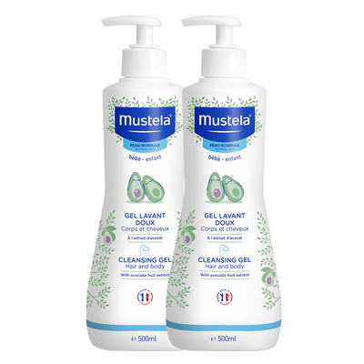 妙思乐温和洗发沐浴露mustela