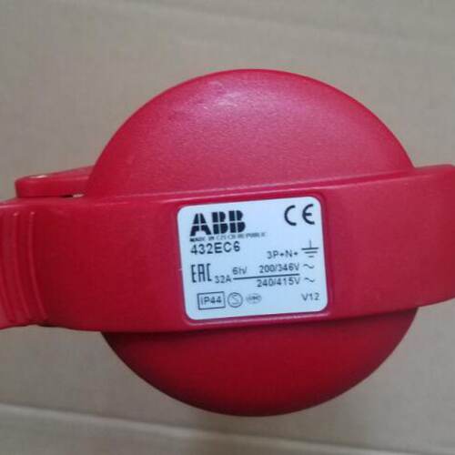 议价原装ABB/安费诺工业插座  432EC6   32A  346-415V