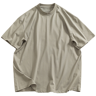 COOLMAX科技面料夏季短袖男女情侣款纯色宽松落肩袖半袖速干T恤衫