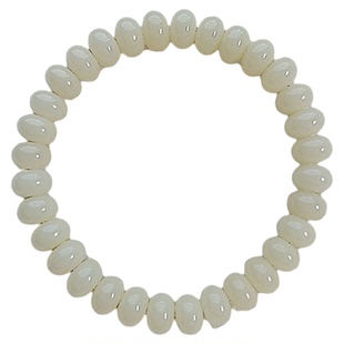 奶油算盘天然风化白玉菩提果手串绕指柔盘玩女菩提子佛珠文玩手串