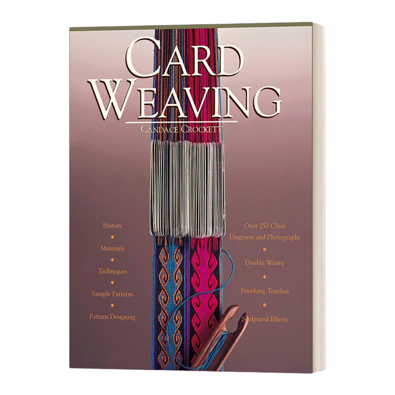 英文原版 Card Weaving 卡织 Candace Crockett 纤维艺术与纺织品 英文版 进口英语原版书籍