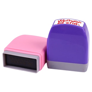 英文教师鼓励印章长方形激励孩子学习表扬学生good pass试卷批改可加油老师表扬学生幼儿园小学印章