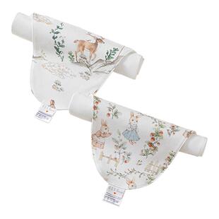 ELLE baby宝宝隔汗巾纯棉a类婴幼儿吸汗巾儿童幼儿园垫背巾止汗巾