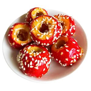 冻干冰糖葫芦空心山楂干无核整颗独立包装山楂零食休闲食品小吃