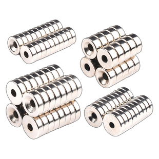 高强力磁铁圆形带孔沉头孔打捞超强磁钢钕铁硼稀土磁石吸除铁器石