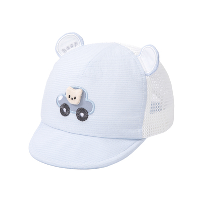 婴儿帽子夏季男宝宝遮阳帽防晒帽