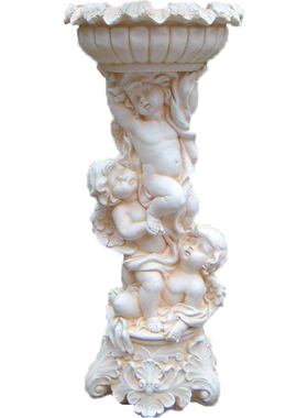 欧式风鱼池天使婚庆流水摆件新品