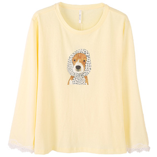 安之伴【巨柔软】睡衣女款春秋季长袖可爱卡通宽松单件上衣家居服