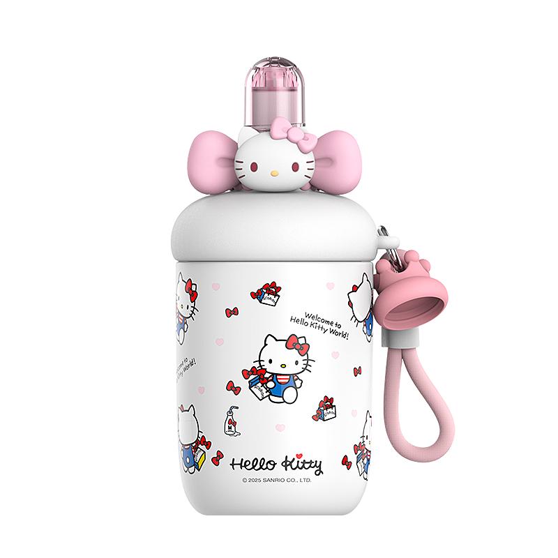 hellokitty保温杯女生吸管水杯女新款2026高颜值双饮可爱杯子礼物