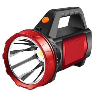 手电筒强光充电超亮户外远射手提探照灯家用led大功率巡逻应急灯