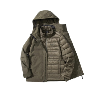 JackWolfskin狼爪新款COCTA男士户外羽绒三合一冲锋衣鹅绒5122091