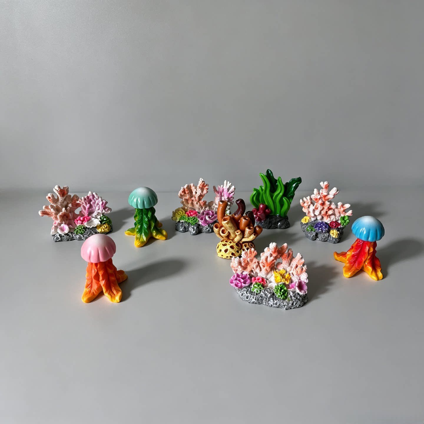 海洋系微缩仿真珊瑚海草鱼缸造景装饰品配件手办萌粒搭景小摆件