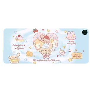 加热鼠标垫超大发热暖桌垫办公室电脑桌面学生写作业写字暖手防水