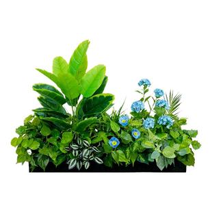 仿真假花假草塑料花绿植花箱花槽插花隔断栅栏花室外楼盘摆放花艺