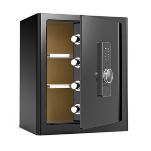 【全新上市】飞盾保险柜全钢小型45CM高家用防盗三层密码款指纹款保险箱内置百宝盒高端橙皮革内饰首饰收纳柜