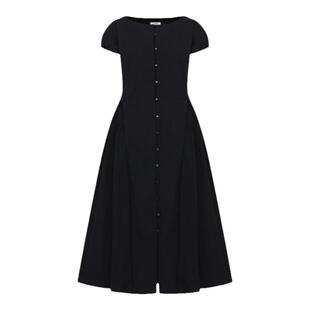 Letter from moon气质优雅长裙女2024夏季新款法式复古百搭连衣裙