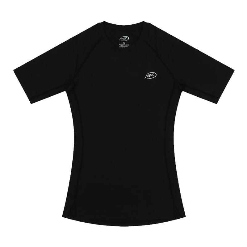 NICEID NICE紧身衣男训练短袖打底球运动健身高弹透气速干T恤