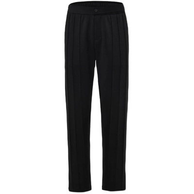 三省六部中国风极简竖条休闲长裤