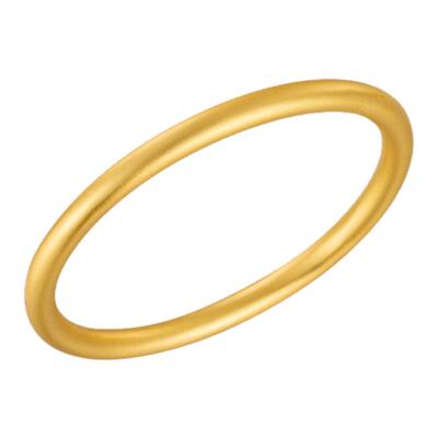 TWINSLULU古法工艺喷砂素圈手镯