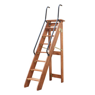 家用折叠楼梯室内全实木单侧人字梯多功能移动登高木梯子扶梯单卖