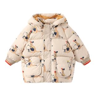 moimoln小云朵童装冬季男童羽绒服宝宝冬装加厚儿童洋气外套