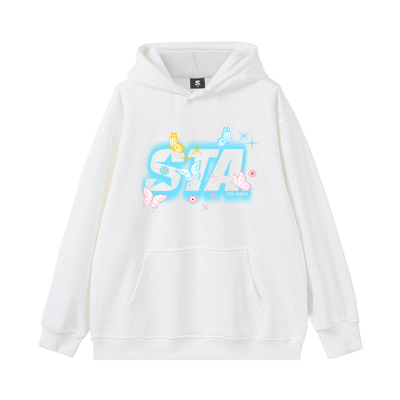 STA重磅潮流高街连帽卫衣加绒
