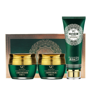 正品丹雪尼兰VC美白祛斑霜二件套套装男女色斑二合一祛黄中华古韵
