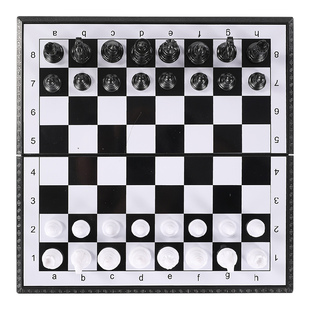 国际象棋小学生儿童带磁性高档棋盘便携高级折叠西洋棋比赛专用棋