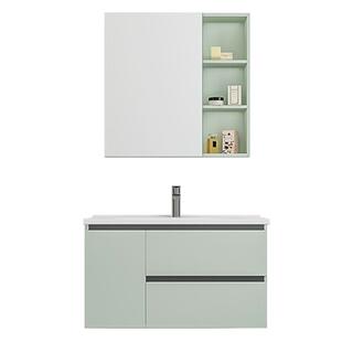 箭牌浴室柜现代简约洗漱台挂墙洗脸陶瓷一体盆卫生间洗手盆柜组合