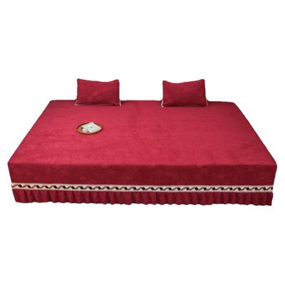 雪尼尔榻榻米定制床盖单件炕盖