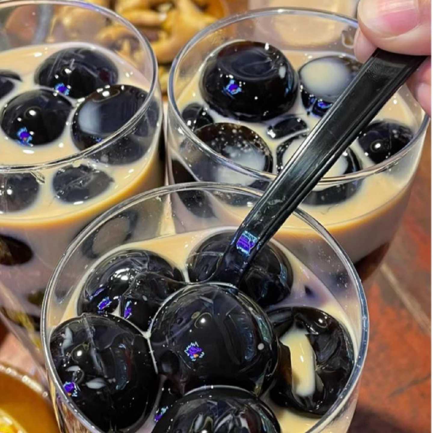 巨无霸珍珠粉圆巨型黑糖珍珠大颗粒大珍珠黑糖珍珠奶茶小料大波霸
