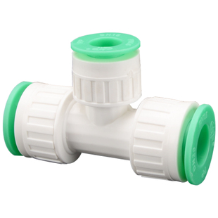 1216太阳能铝塑管接头地暖配件快接热水器4分内外丝三通弯头直接