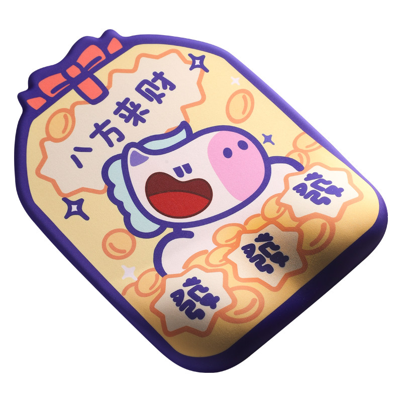 凯悉招财福袋卡通硅胶鼠标垫