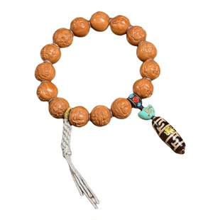 精品猴头光珠原籽原皮万佛水晶凤羽核桃佛珠手串男款生日礼物便宜