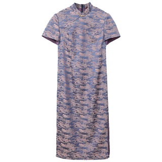 订婚礼服女年轻妈妈婚宴装中式旗袍裙喜婆婆敬酒服连衣裙平时可穿