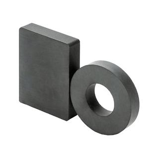 大号磁铁吸铁石圆形强力磁铁方形磁石环形磁铁带孔方块黑色磁铁石