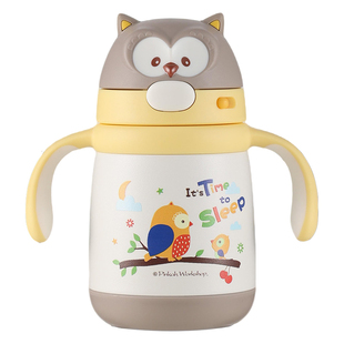 小比咔萌乐系列学饮杯婴幼儿专用保温杯6个月以上宝宝喝奶喝水杯