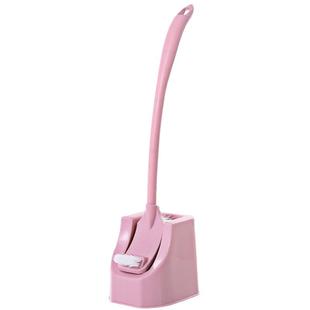 马桶刷带底座长柄去死角厕所刷子卫生间清洁弯曲缝洁厕免打孔耐用