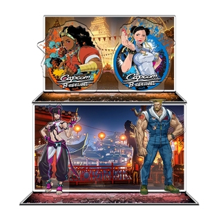 夹层內印精雕街头STREET霸王FIGHTER街霸6春丽游戏周边组合式立牌