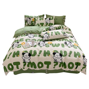 纯棉儿童床单四件套1.5m公主卡通全棉1.2米床上用品三件套1.8被套