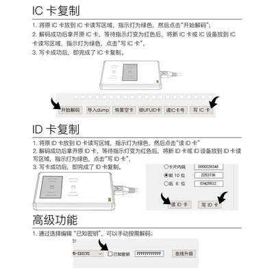 极控者CD2/CDS门禁电梯停车IC/ID卡读写器读卡复制机拷贝模拟设备