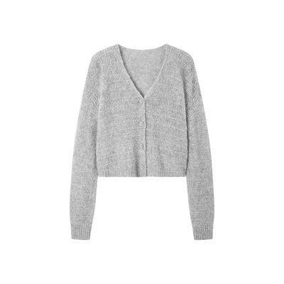 TKYSHOP马海毛慵懒感针织开衫