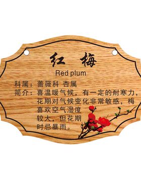 植物标识树木介绍定制花草牌