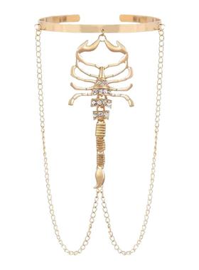 异域风暗系流苏蝎子开口臂环女